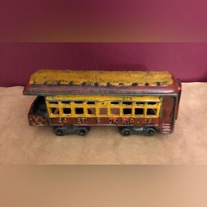 Vintage Passenger Trolly Train Car